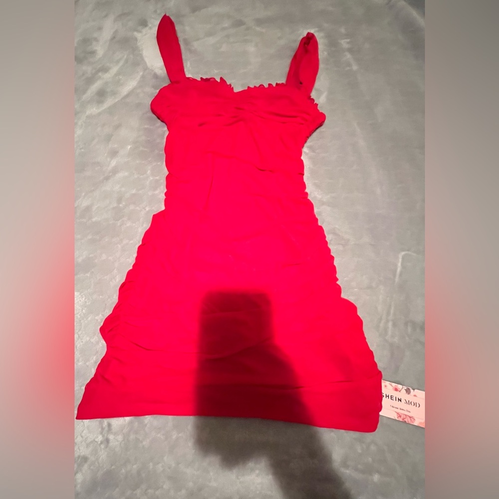 SHEIN Red Bodycon Dress